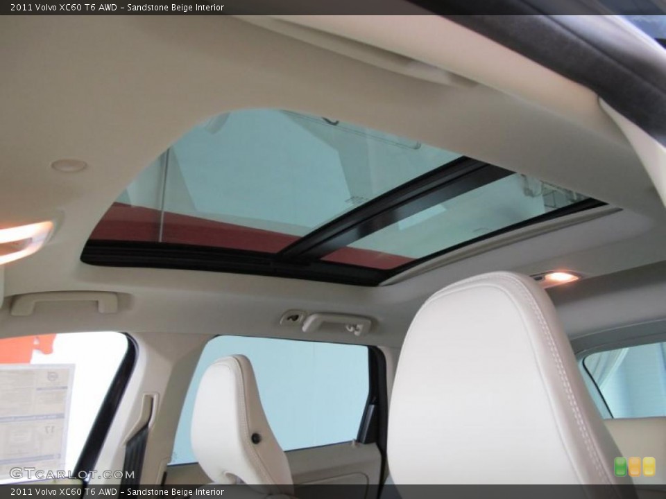 Sandstone Beige Interior Sunroof for the 2011 Volvo XC60 T6 AWD #47652100
