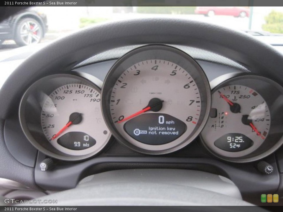 Sea Blue Interior Gauges for the 2011 Porsche Boxster S #47652277