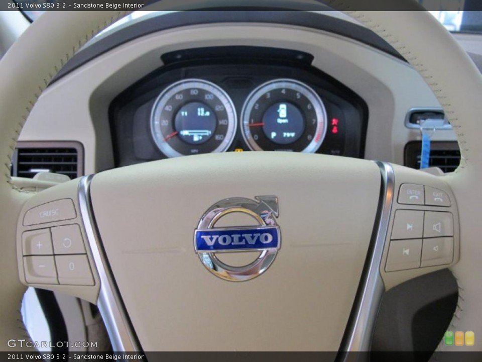 Sandstone Beige Interior Steering Wheel for the 2011 Volvo S80 3.2 #47652325