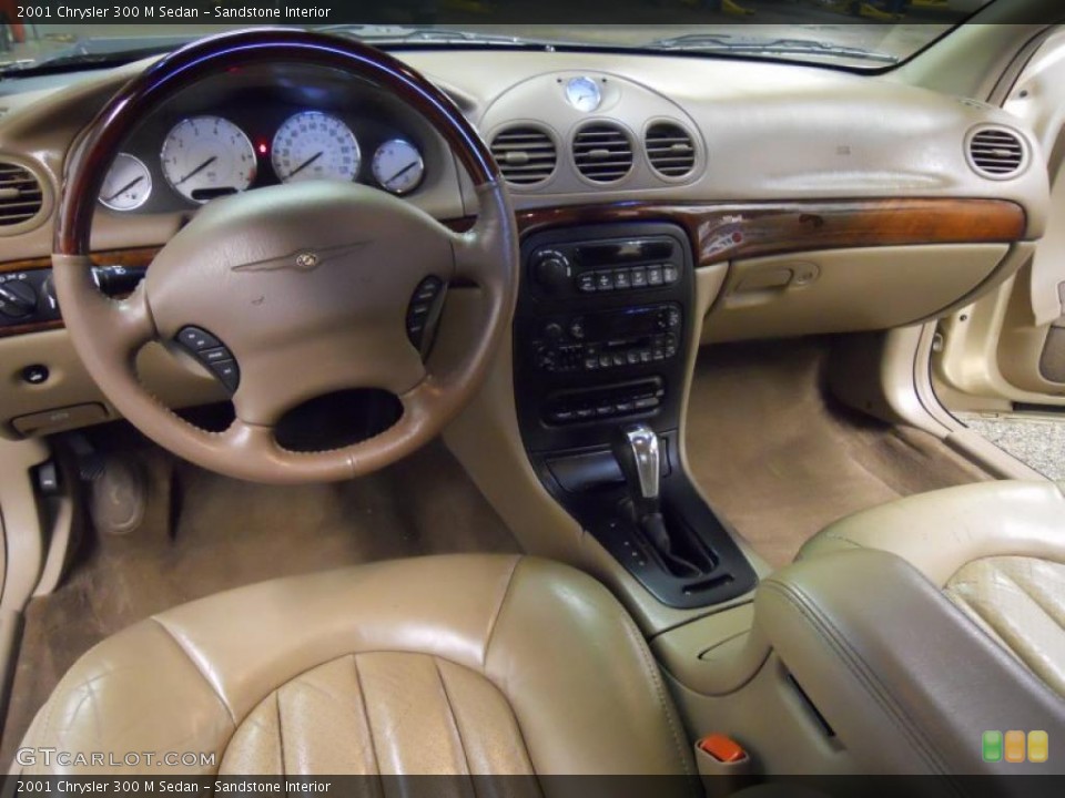 Sandstone Interior Dashboard for the 2001 Chrysler 300 M Sedan #47652427