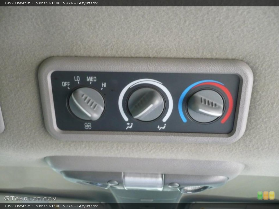 Gray Interior Controls for the 1999 Chevrolet Suburban K1500 LS 4x4 #47652436