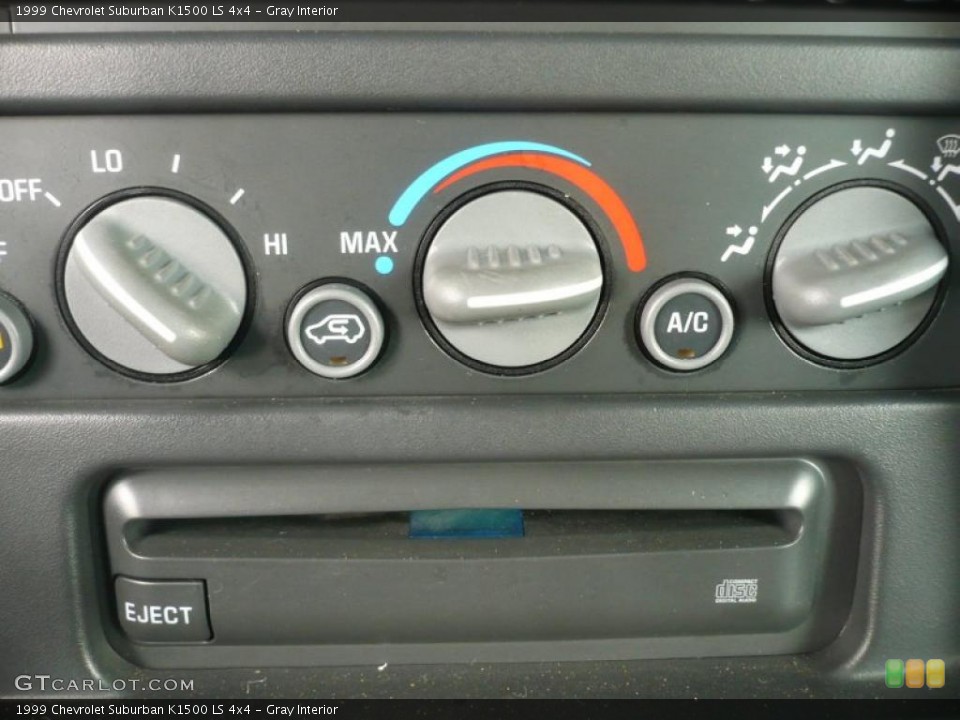 Gray Interior Controls for the 1999 Chevrolet Suburban K1500 LS 4x4 #47652556