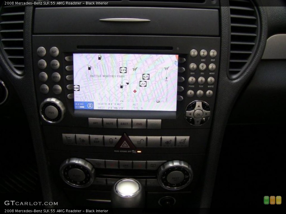 Black Interior Navigation for the 2008 Mercedes-Benz SLK 55 AMG Roadster #47653252