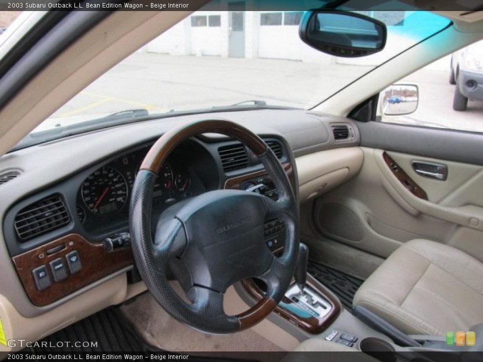 Beige Interior Photo for the 2003 Subaru Outback L.L. Bean Edition Wagon #47656828