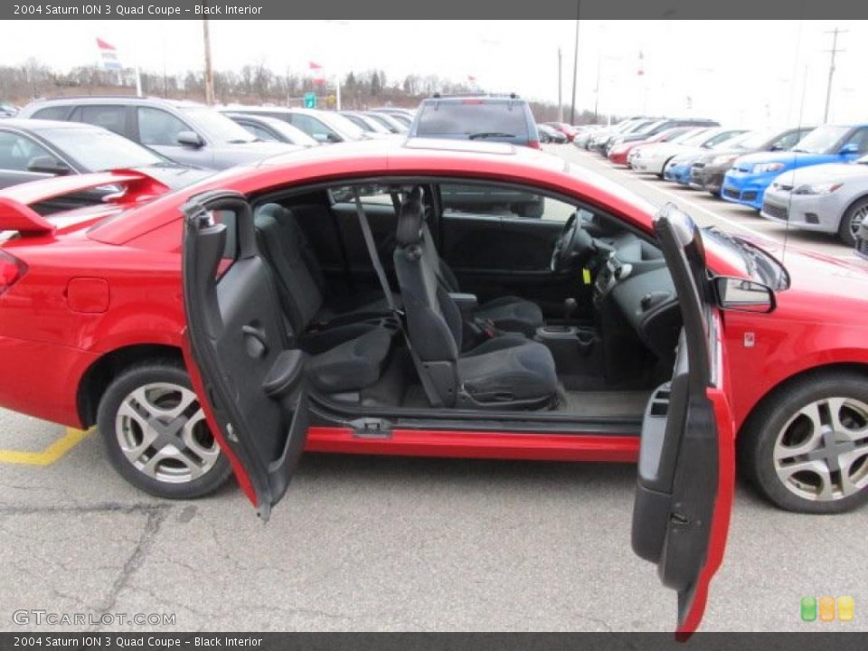 Black Interior Photo for the 2004 Saturn ION 3 Quad Coupe #47657119
