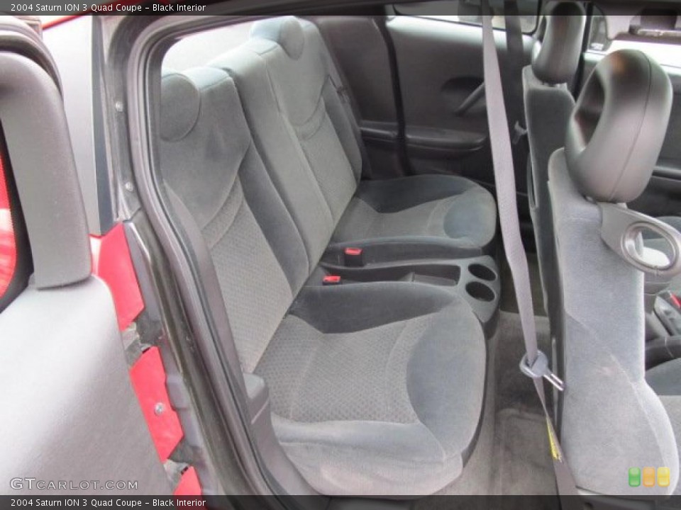 Black Interior Photo for the 2004 Saturn ION 3 Quad Coupe #47657149