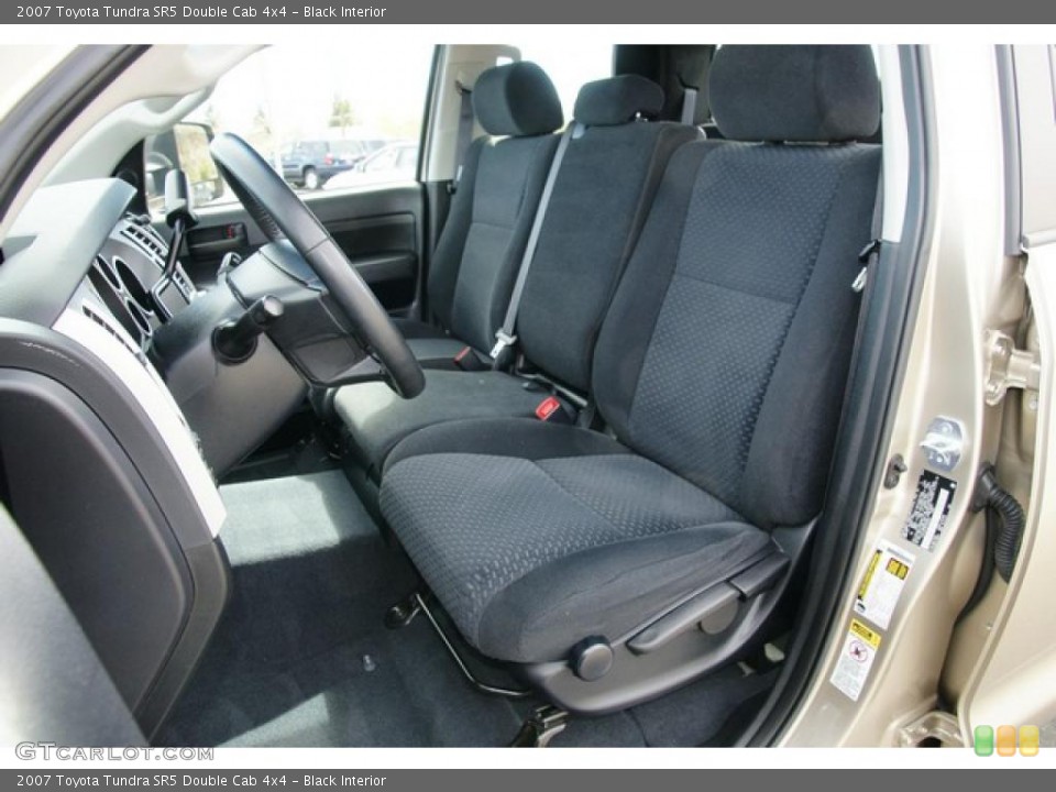 Black Interior Photo for the 2007 Toyota Tundra SR5 Double Cab 4x4 #47657668