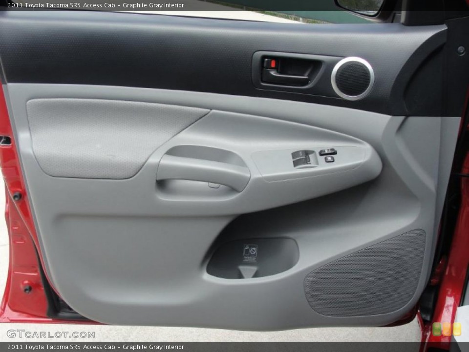 Graphite Gray Interior Door Panel for the 2011 Toyota Tacoma SR5 Access Cab #47658082