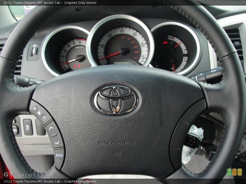 Graphite Gray Interior Steering Wheel for the 2011 Toyota Tacoma SR5 Access Cab #47658244