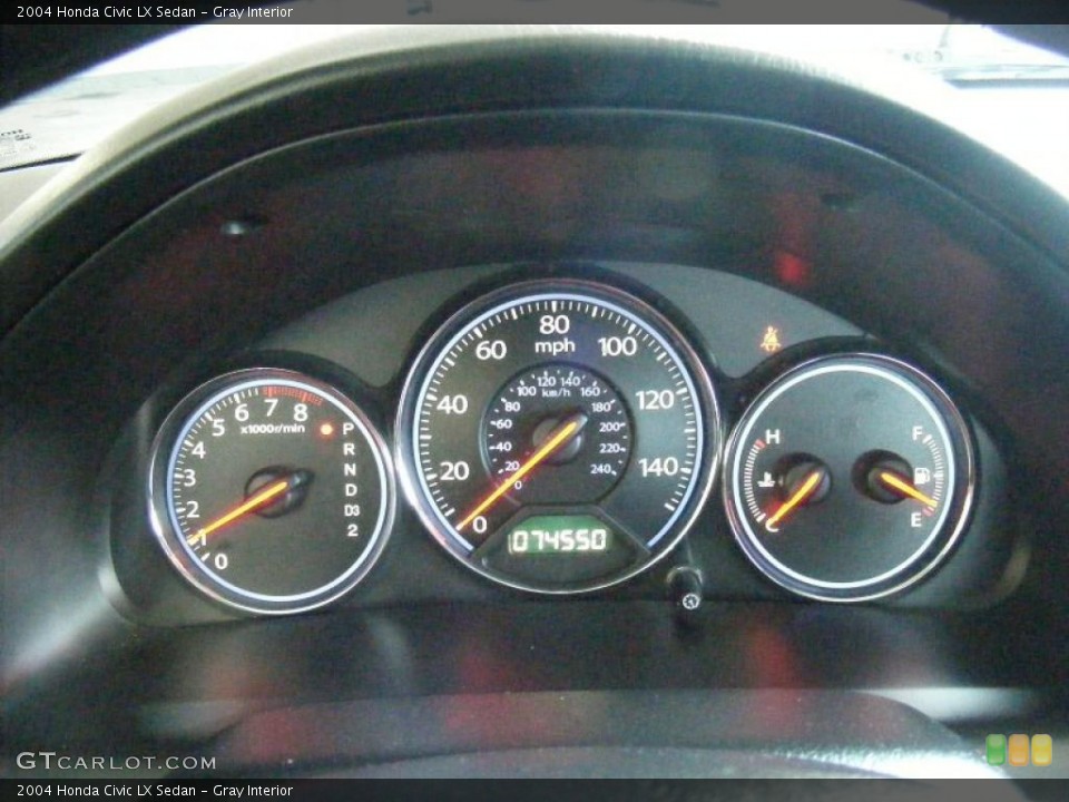 Gray Interior Gauges for the 2004 Honda Civic LX Sedan #47658448