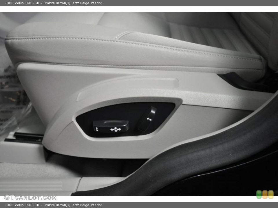 Umbra Brown/Quartz Beige Interior Controls for the 2008 Volvo S40 2.4i #47659561