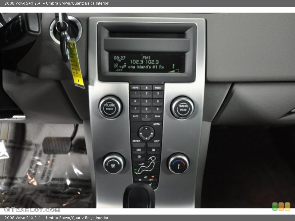 Umbra Brown/Quartz Beige Interior Controls for the 2008 Volvo S40 2.4i #47659804