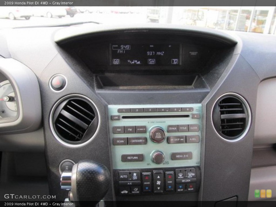 Gray Interior Controls for the 2009 Honda Pilot EX 4WD #47660278