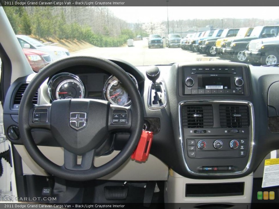 Black/Light Graystone Interior Dashboard for the 2011 Dodge Grand Caravan Cargo Van #47660986