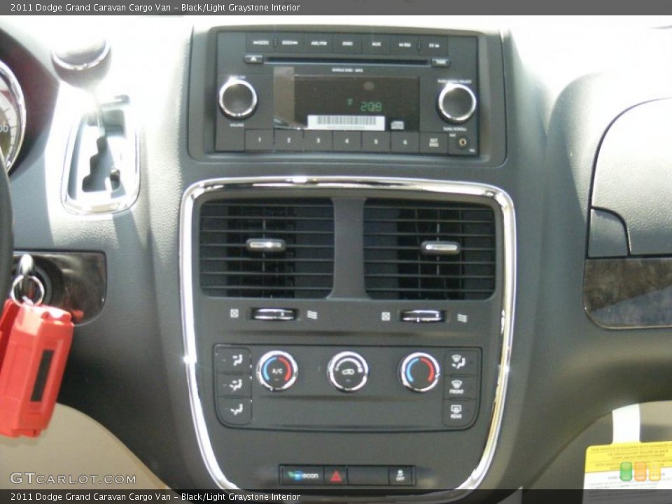 Black/Light Graystone Interior Controls for the 2011 Dodge Grand Caravan Cargo Van #47661016