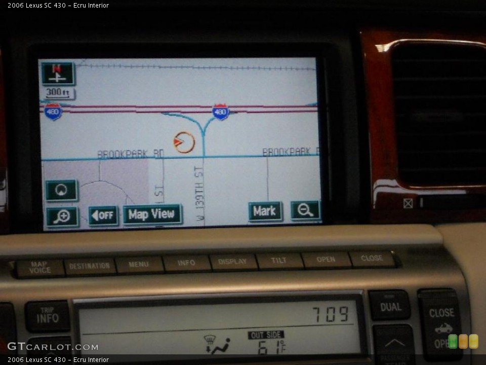 Ecru Interior Navigation for the 2006 Lexus SC 430 #47661145