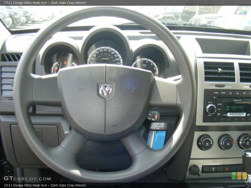 Dark Slate Gray Interior Steering Wheel for the 2011 Dodge Nitro Heat 4x4 #47661151