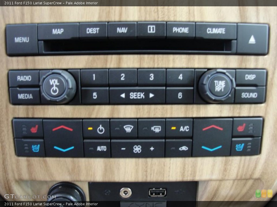 Pale Adobe Interior Controls for the 2011 Ford F150 Lariat SuperCrew #47662459