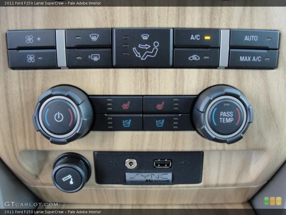Pale Adobe Interior Controls for the 2011 Ford F150 Lariat SuperCrew #47663665