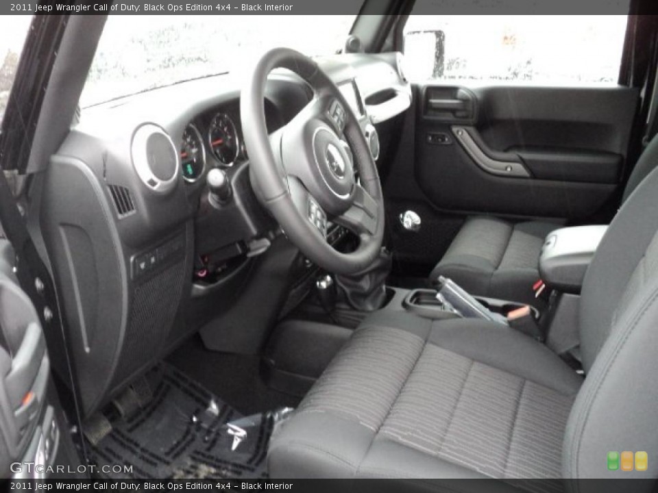 Black Interior Photo for the 2011 Jeep Wrangler Call of Duty: Black Ops Edition 4x4 #47664091