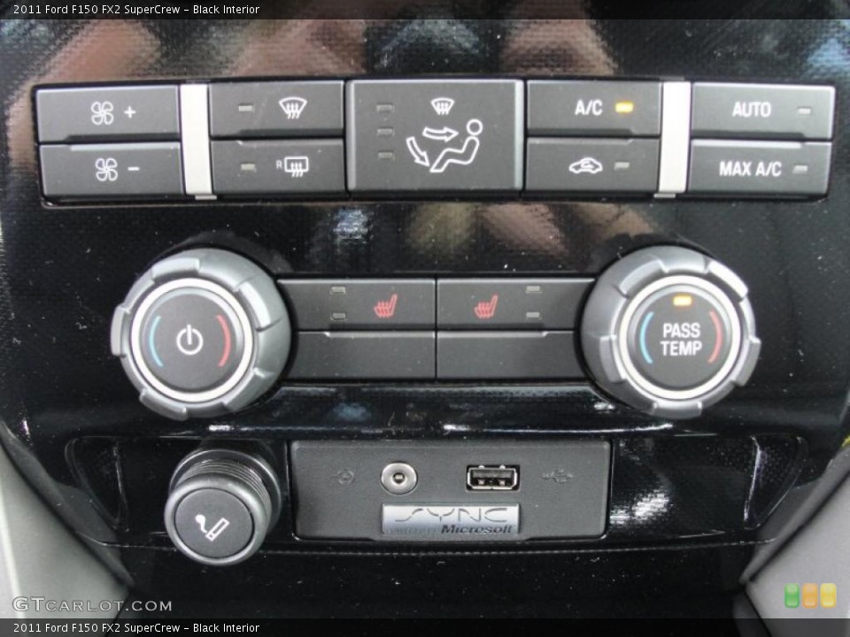 Black Interior Controls for the 2011 Ford F150 FX2 SuperCrew #47667217