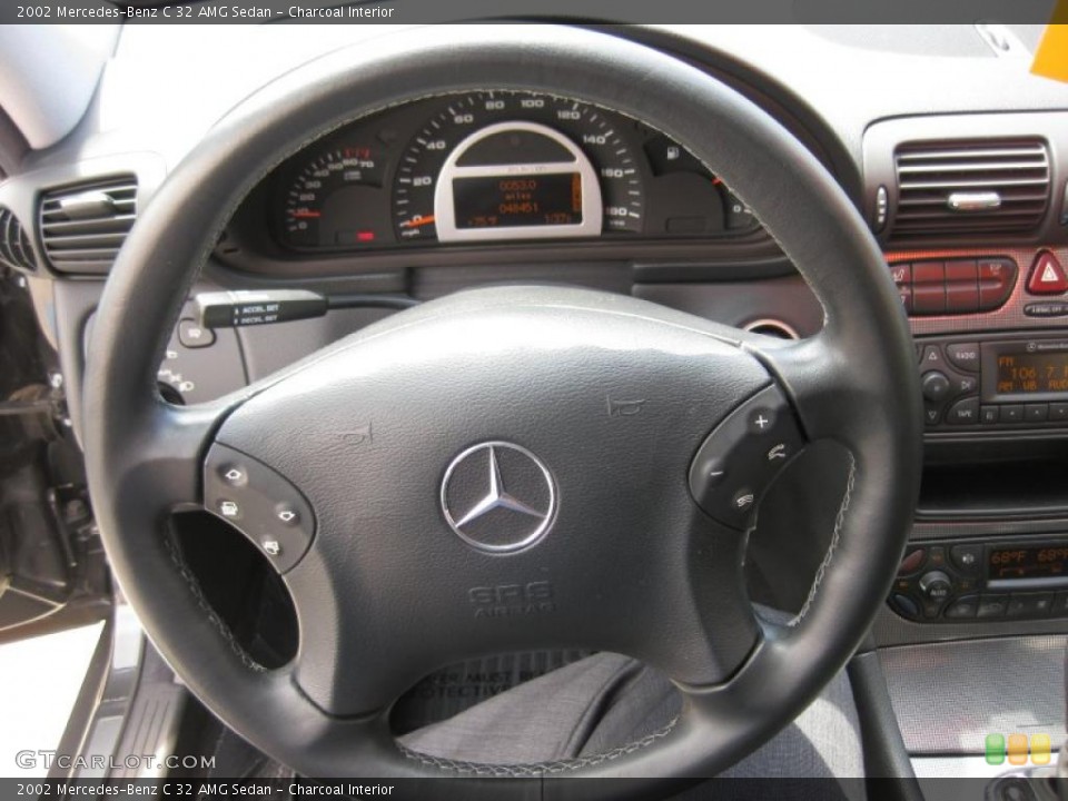Charcoal Interior Steering Wheel for the 2002 Mercedes-Benz C 32 AMG Sedan #47667775