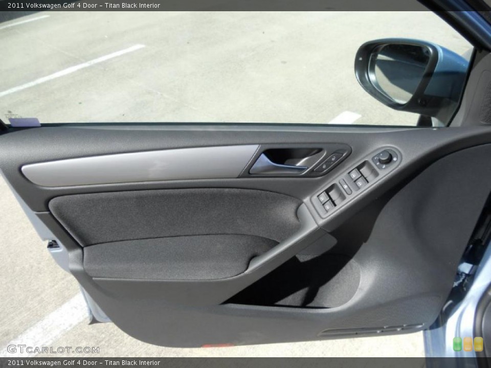 Titan Black Interior Door Panel for the 2011 Volkswagen Golf 4 Door #47668471
