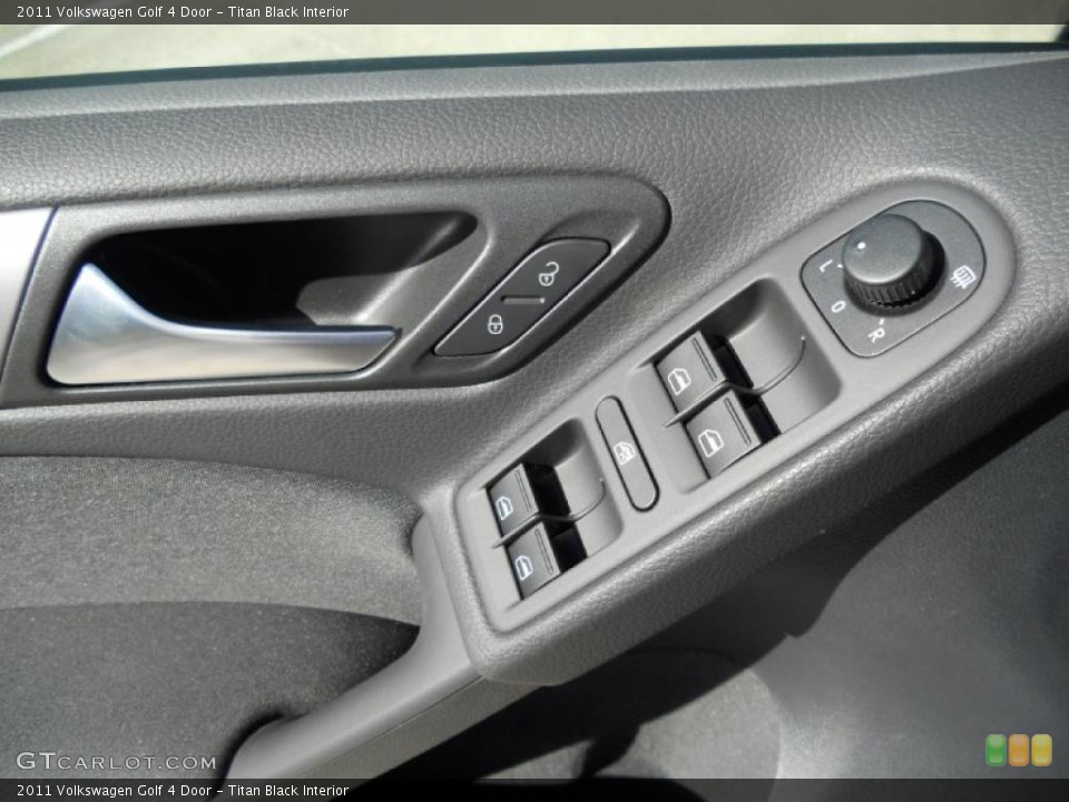 Titan Black Interior Controls for the 2011 Volkswagen Golf 4 Door #47668627