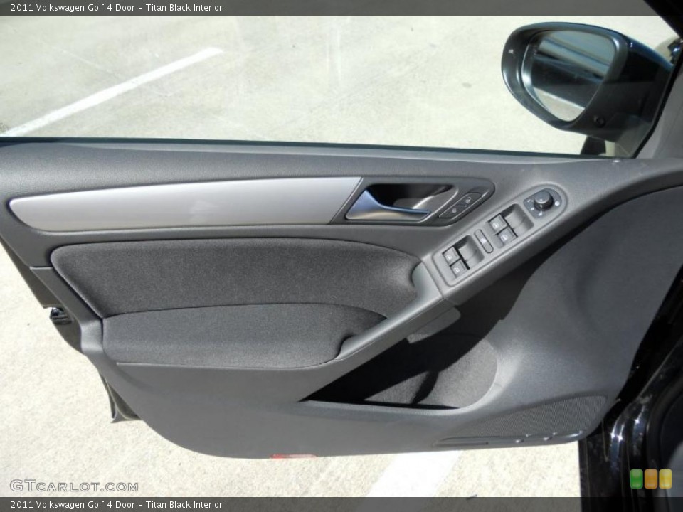 Titan Black Interior Door Panel for the 2011 Volkswagen Golf 4 Door #47669155