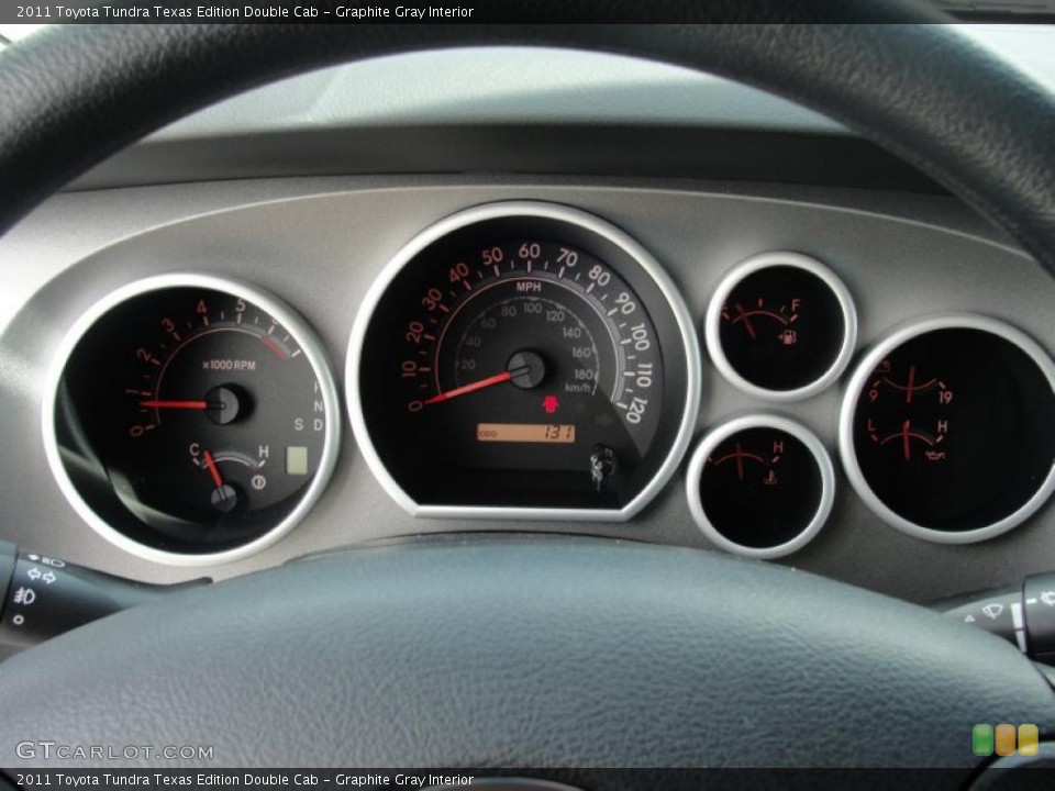 Graphite Gray Interior Gauges for the 2011 Toyota Tundra Texas Edition Double Cab #47669269