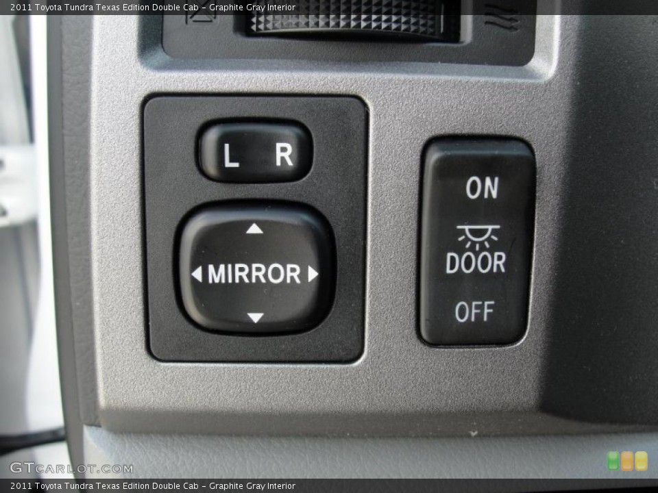 Graphite Gray Interior Controls for the 2011 Toyota Tundra Texas Edition Double Cab #47669287