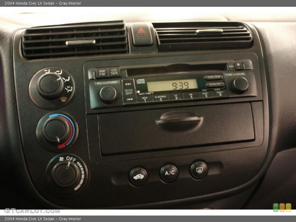 Gray Interior Controls for the 2004 Honda Civic LX Sedan #47669410