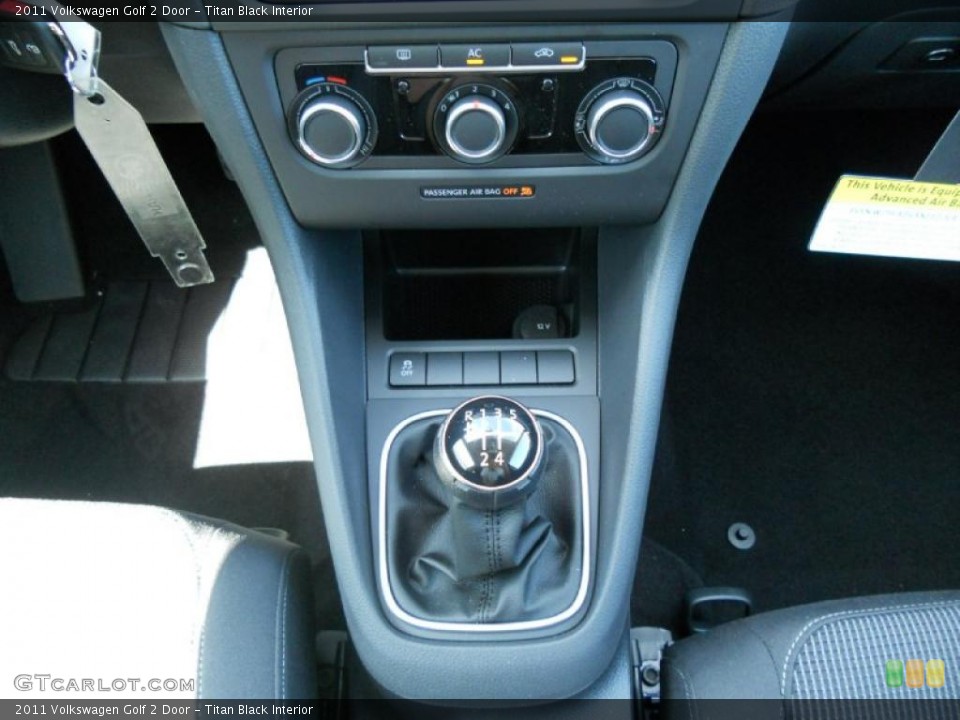 Titan Black Interior Transmission for the 2011 Volkswagen Golf 2 Door #47669614