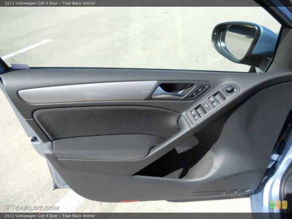Titan Black Interior Door Panel for the 2011 Volkswagen Golf 4 Door #47670175