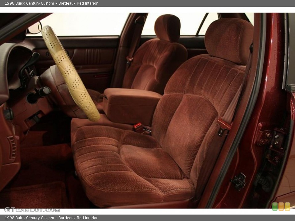 Bordeaux Red Interior Photo for the 1998 Buick Century Custom #47672008