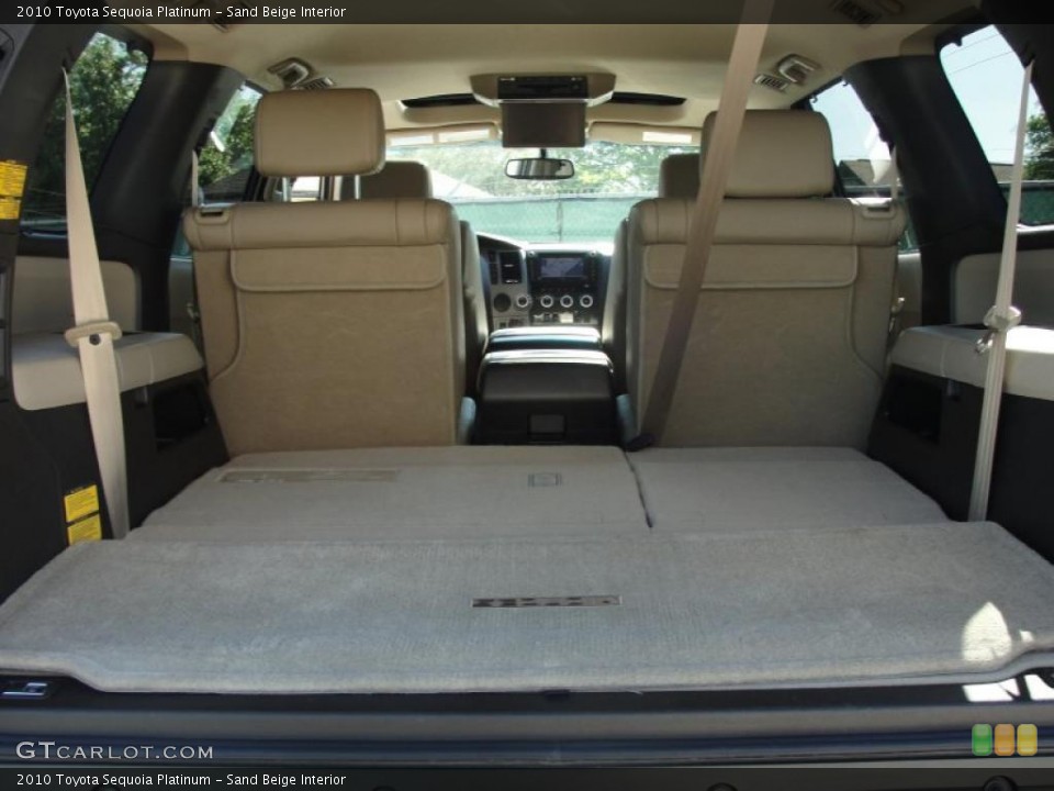 Sand Beige Interior Trunk for the 2010 Toyota Sequoia Platinum #47673403