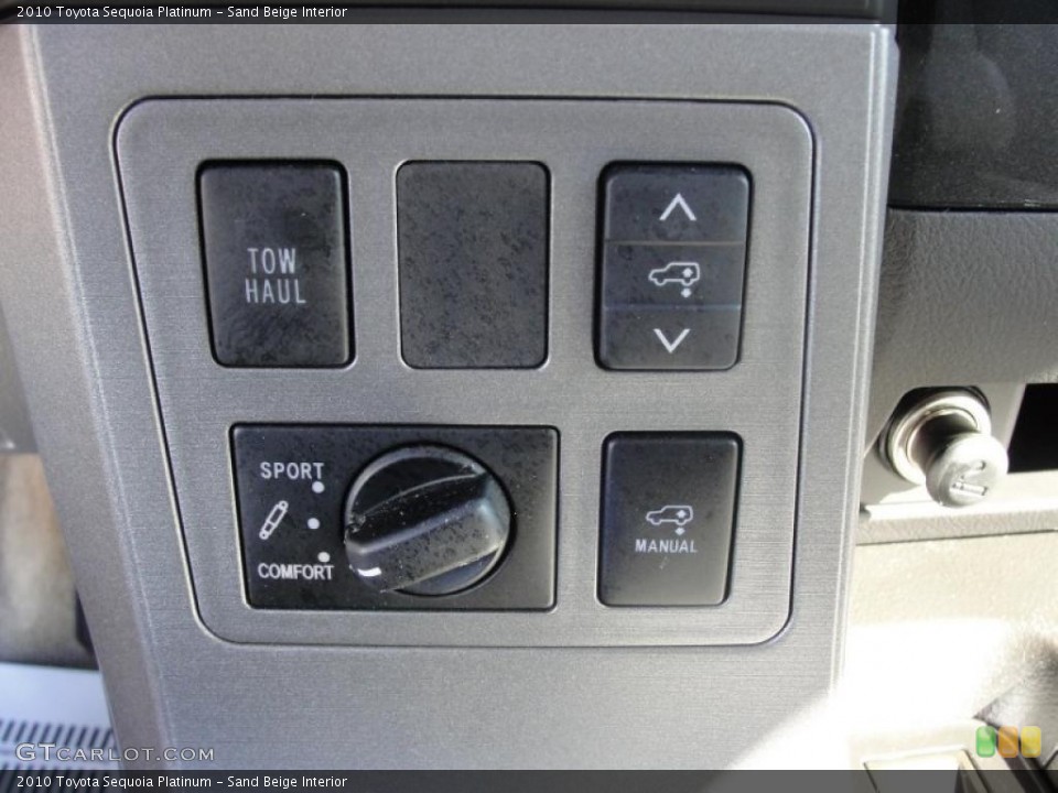Sand Beige Interior Controls for the 2010 Toyota Sequoia Platinum #47673670