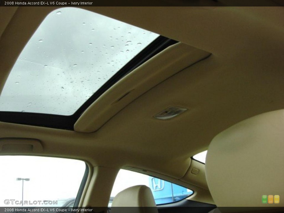 Ivory Interior Sunroof for the 2008 Honda Accord EX-L V6 Coupe #47674072