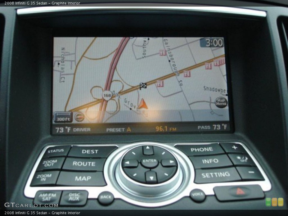 Graphite Interior Navigation for the 2008 Infiniti G 35 Sedan #47674858