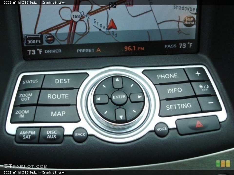 Graphite Interior Controls for the 2008 Infiniti G 35 Sedan #47674876