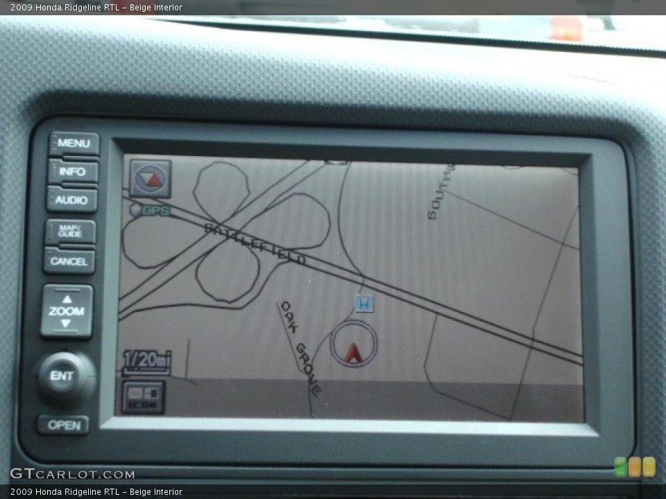 Beige Interior Navigation for the 2009 Honda Ridgeline RTL #47675854