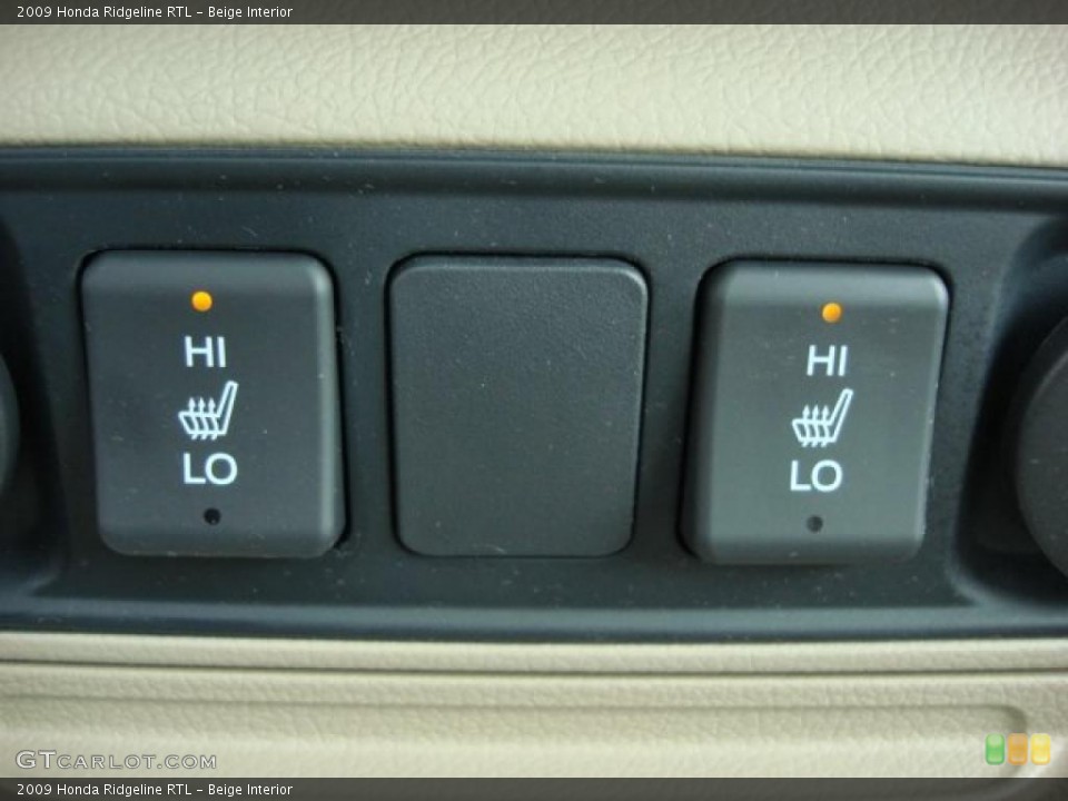 Beige Interior Controls for the 2009 Honda Ridgeline RTL #47675899