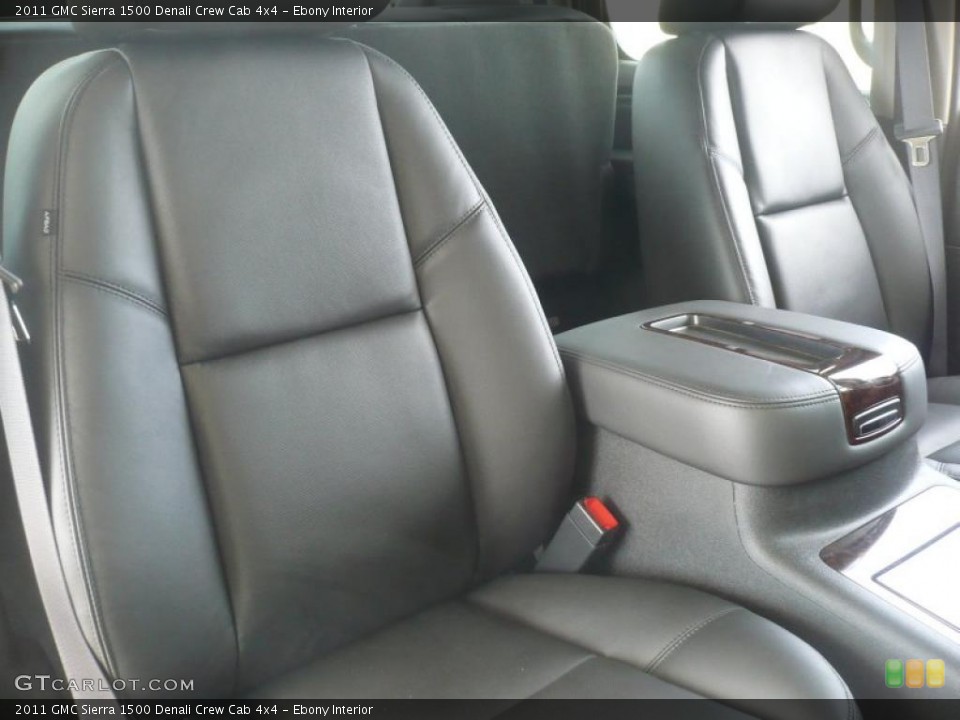 Ebony Interior Photo for the 2011 GMC Sierra 1500 Denali Crew Cab 4x4 #47676078