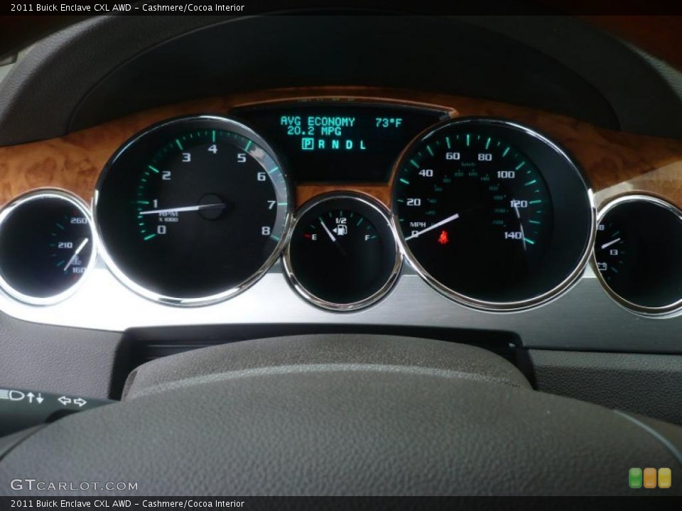 Cashmere/Cocoa Interior Gauges for the 2011 Buick Enclave CXL AWD #47676745