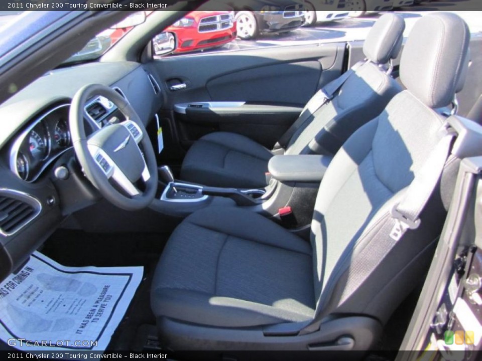 Black Interior Photo for the 2011 Chrysler 200 Touring Convertible #47676805