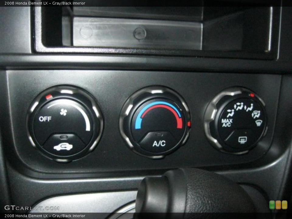 Gray/Black Interior Controls for the 2008 Honda Element LX #47676934