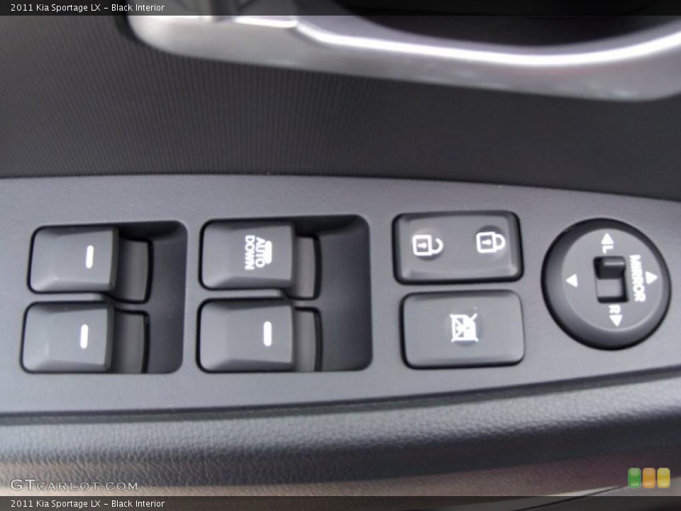 Black Interior Controls for the 2011 Kia Sportage LX #47677138