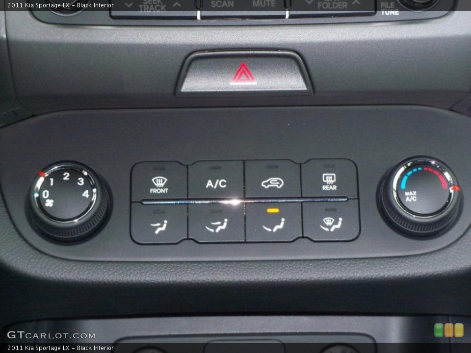 Black Interior Controls for the 2011 Kia Sportage LX #47677345