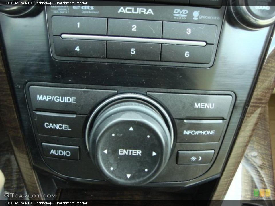 Parchment Interior Controls for the 2010 Acura MDX Technology #47677528
