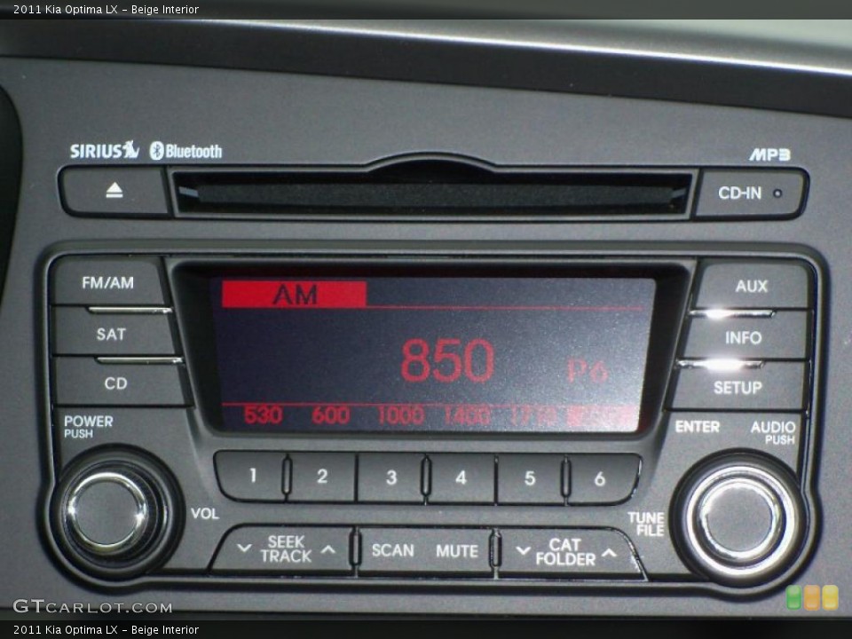 Beige Interior Controls for the 2011 Kia Optima LX #47677846